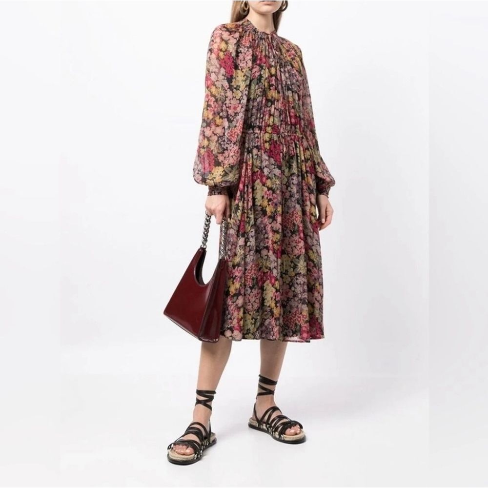 POLO RALPH LAUREN Floral Tie Neck Dress - Size 0